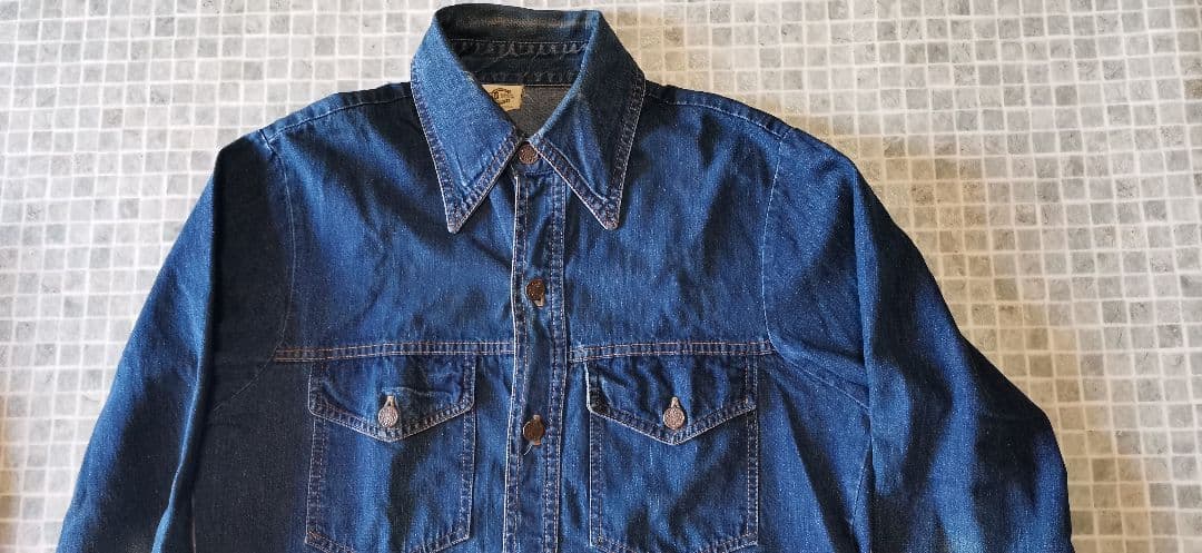 あ*ゃ様 ヴィンテージ　60〜70年代　bar-c デニムシャツジャケット vt