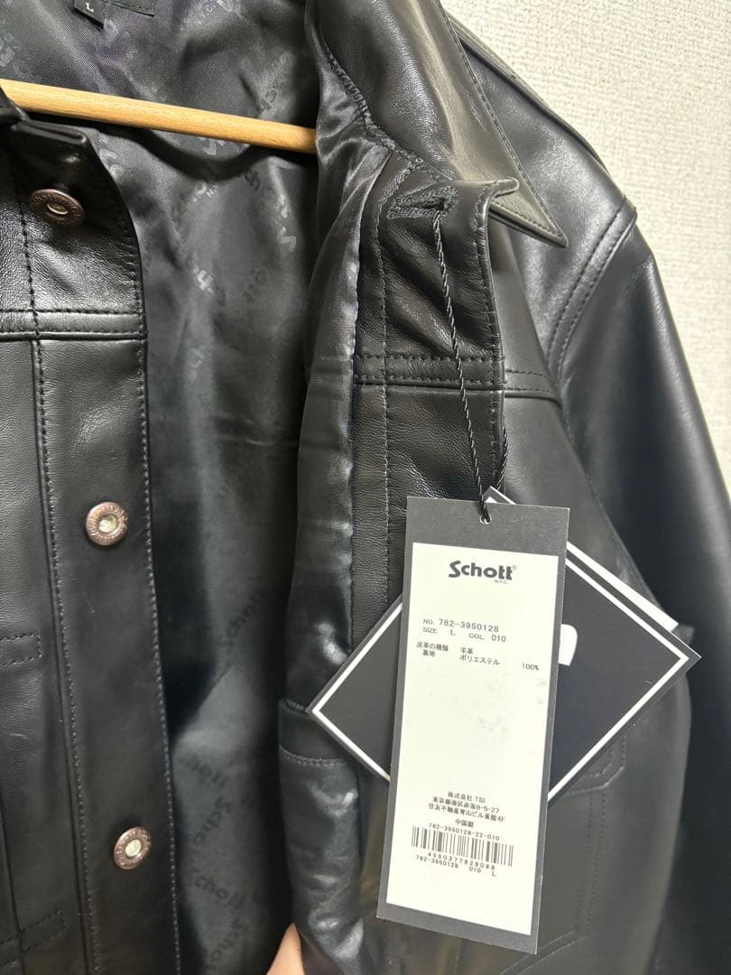 ジャケット・アウター Schott SHEEP LEATHER 1st TRACKER JACKET