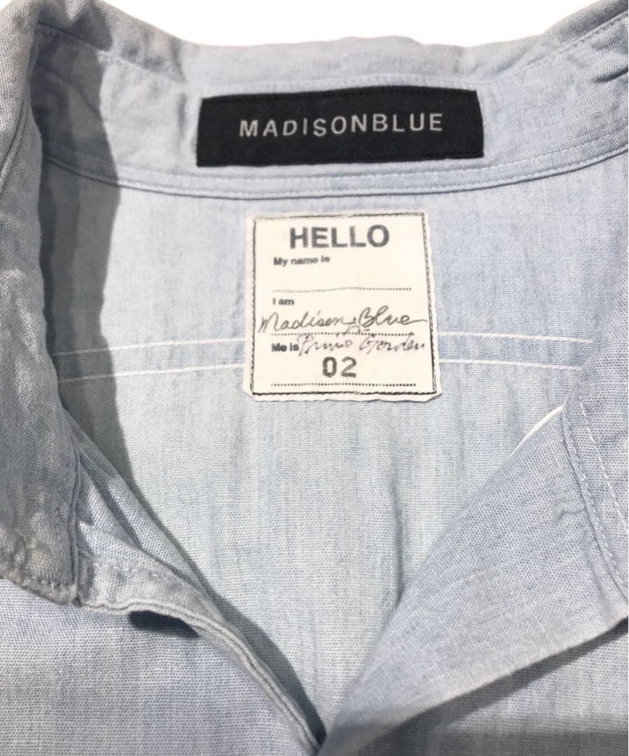 MADISONBLUE ライトブルー シャツワンピース　02