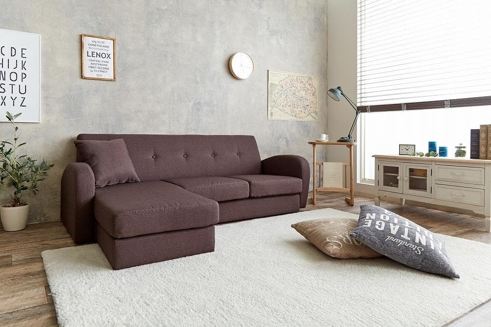 【新品・送料無料】Spica 3人掛けカウチソファ 3P