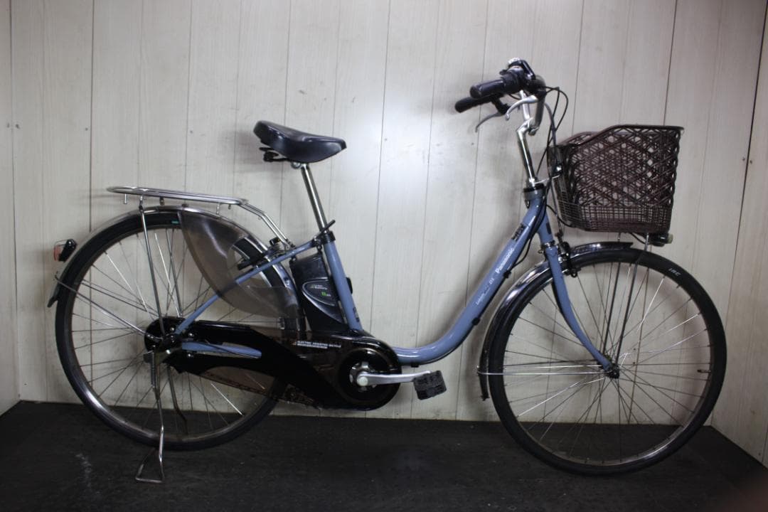 電動アシスト自転車 シティタイプ 青