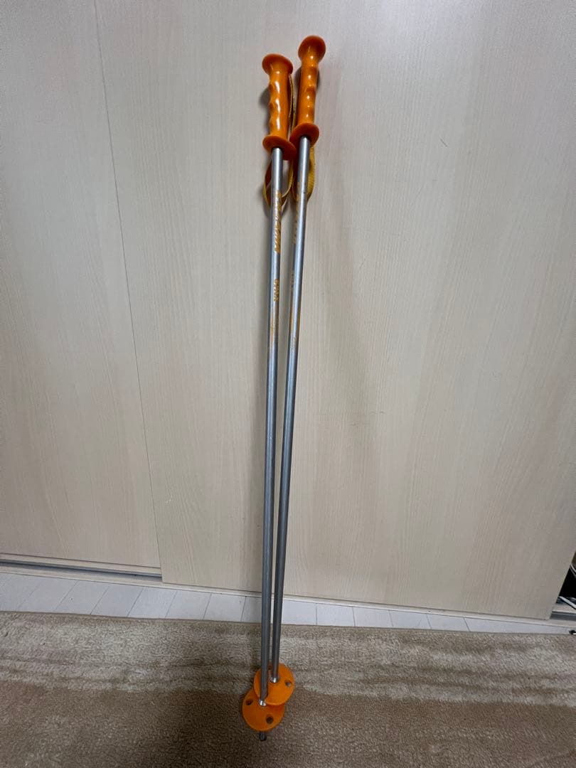 ロシニョールキッズ用スキー板120cmブーツ22cmストック70/105cm