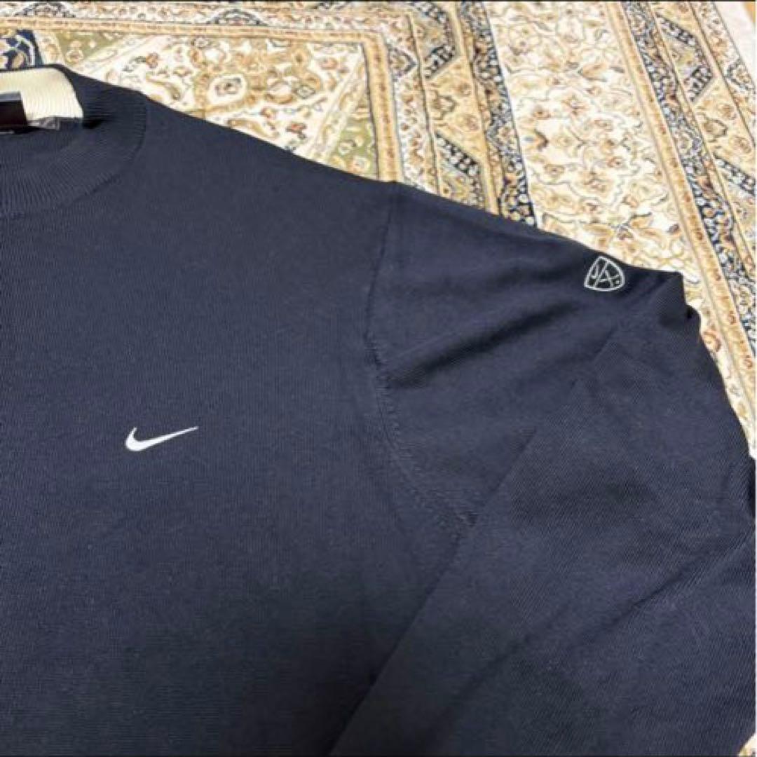 【希少】NIKE ナイキ TWゴルフ メンズ ニット トレーナー ブラック XL