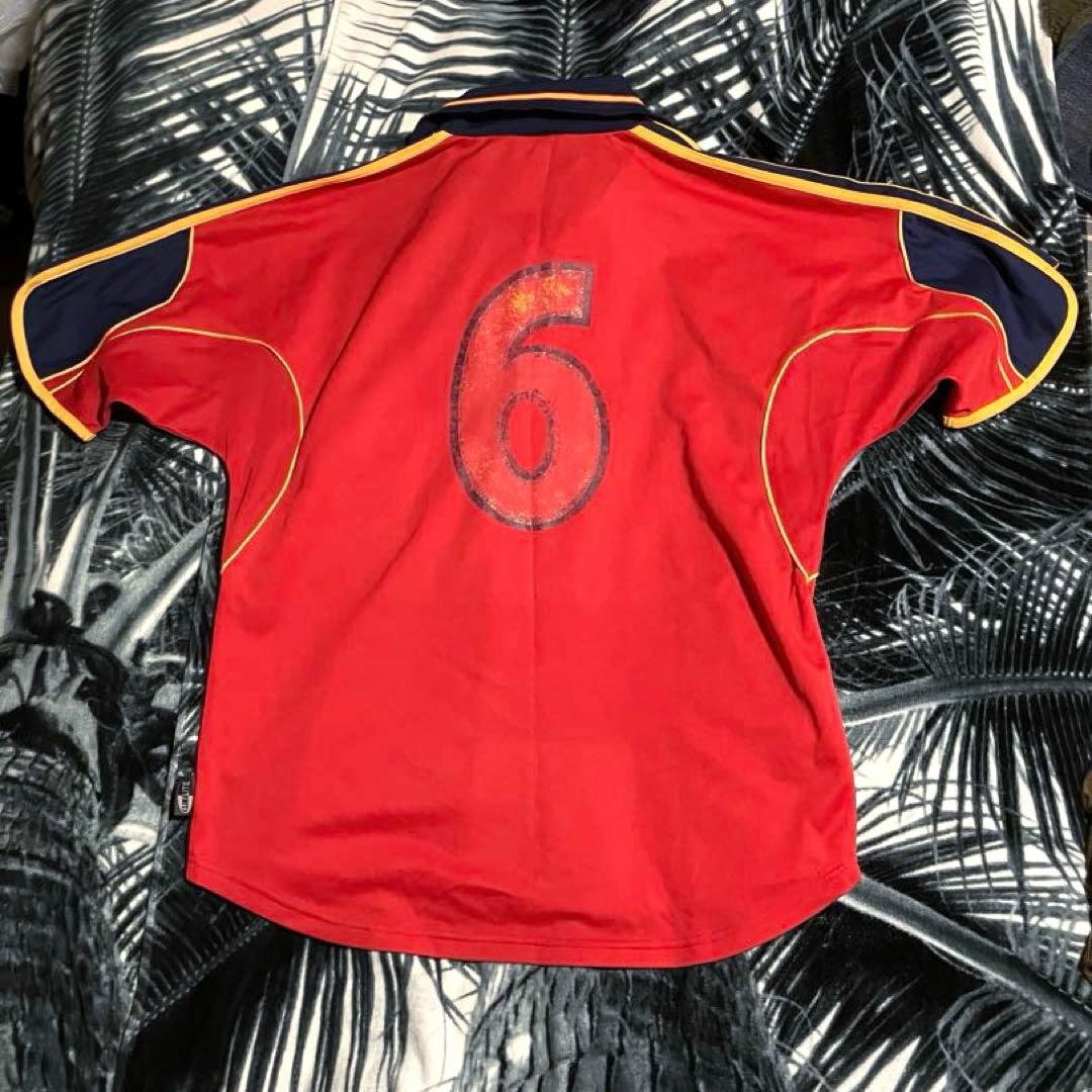 00s ビンテージ スペイン代表 adidas イエロ ユニフォーム 万国旗タグ