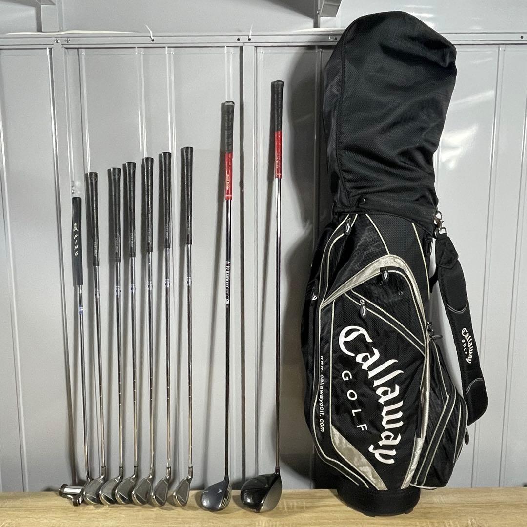 Callaway（キャロウェイ）ゴルフクラブ　ゴルフバッグ　9本セット　メンズ