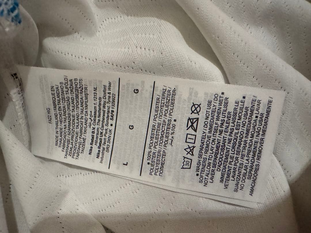 正規 オーセンティック イングランド 2022 ベリンガム L