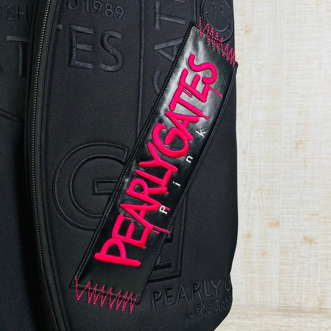 【廃盤品】PEARLY GATES ペイントロゴ　スタンドキャディバッグ