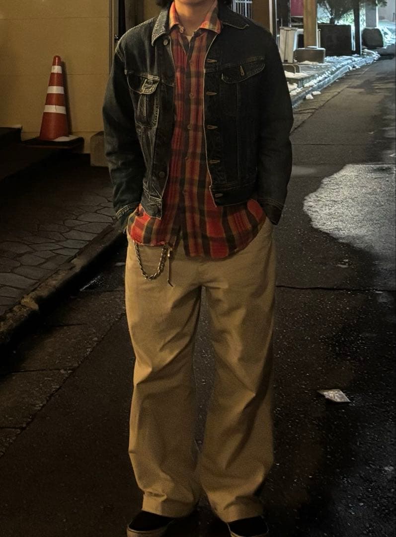 【古着】日本製 復刻モデルLee RIDERS 220 デニムジャケット M