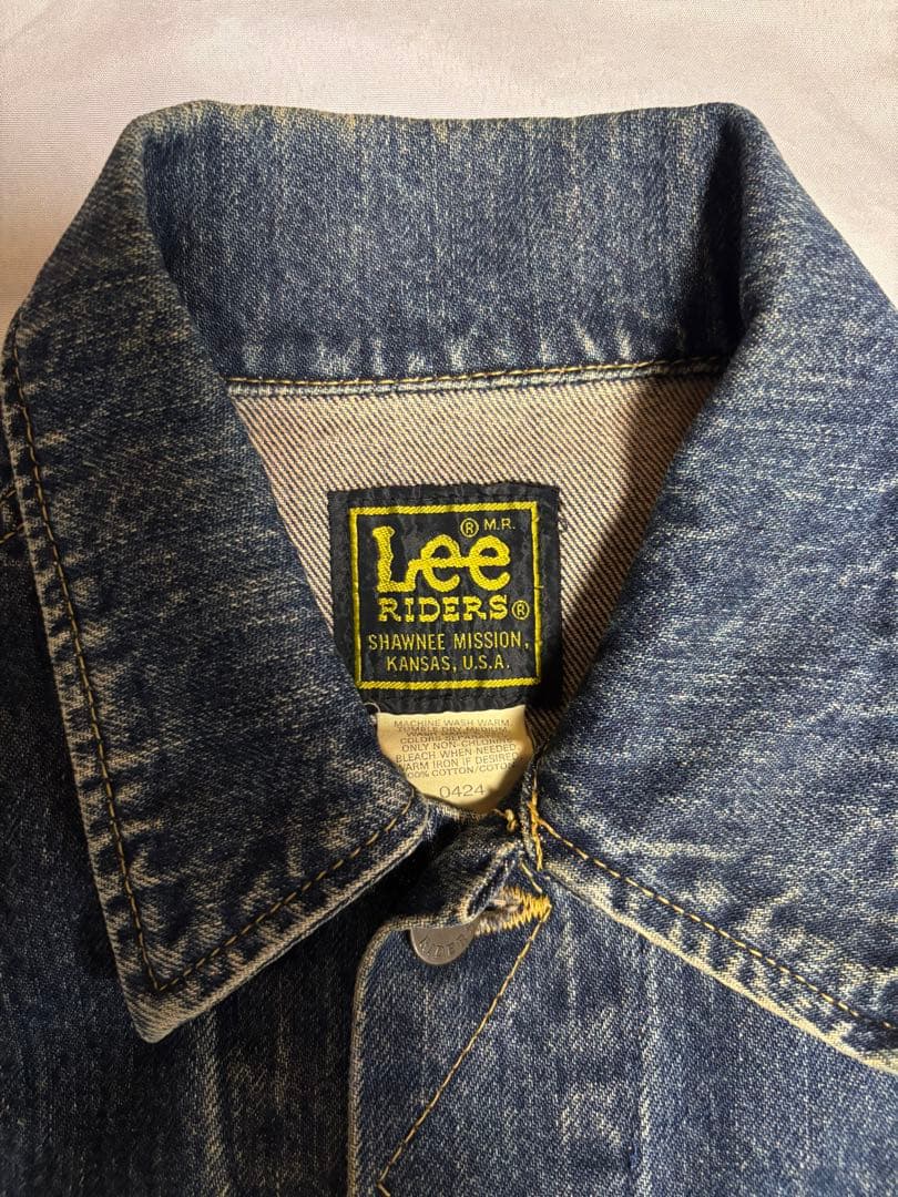 【古着】日本製 復刻モデルLee RIDERS 220 デニムジャケット M