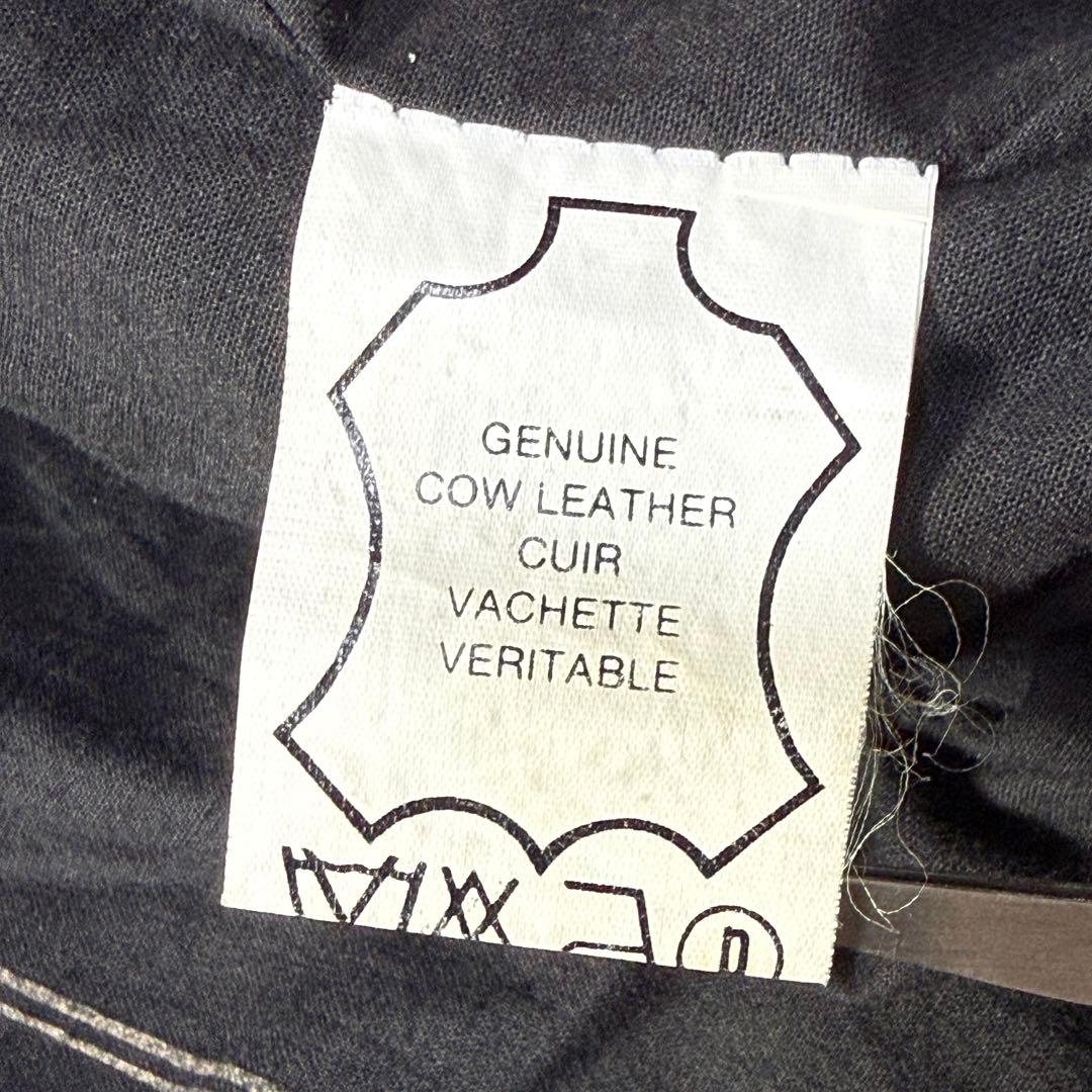 【90s】A-2 ブラックレザー フライトジャケットXL 牛革 短丈