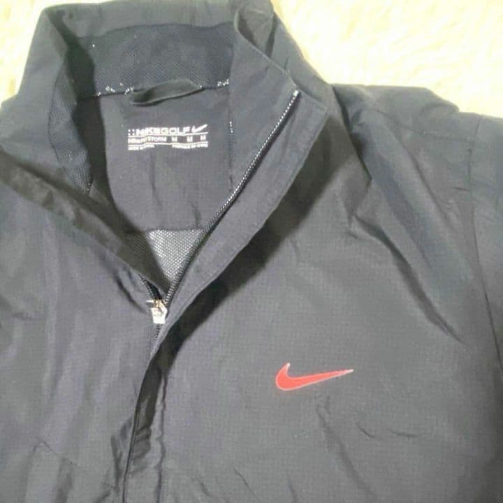 ♯919 NIKE GOLFナイキゴルフ2way ナイロン ジャケットブラックM