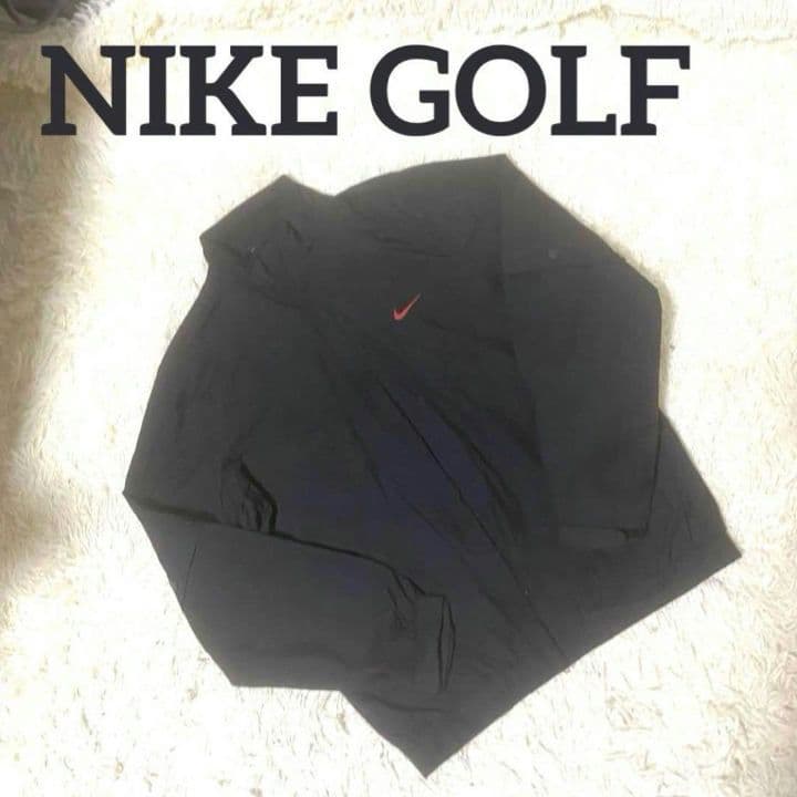 ♯919 NIKE GOLFナイキゴルフ2way ナイロン ジャケットブラックM