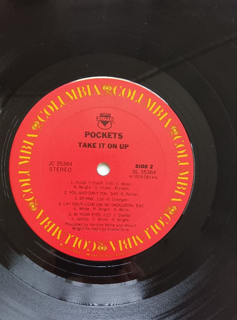 POCKETS/TAKE−IT−ON−UP/LP盤レコード。