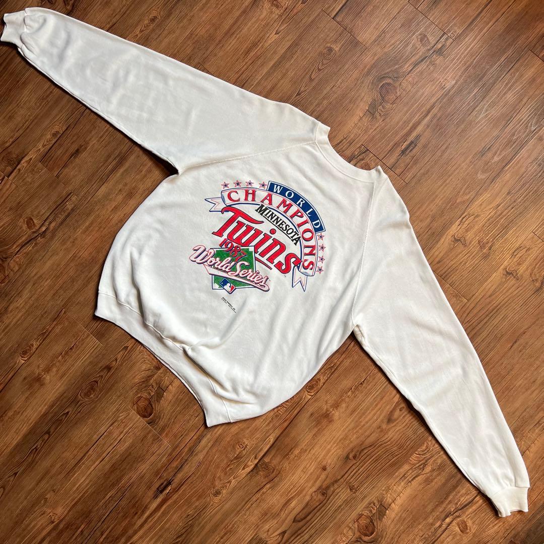 USA製！【Hanes】MLB ツインズ ワールドシリーズチャンピオン 1987
