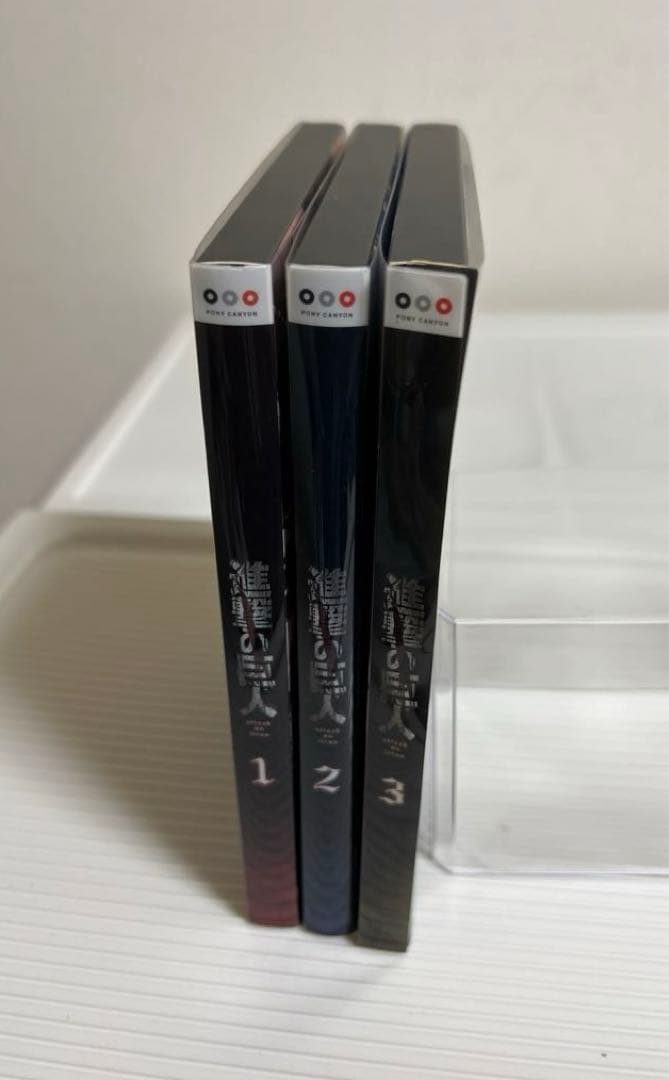 進撃の巨人のdvd（1.2.3巻）初回限定版