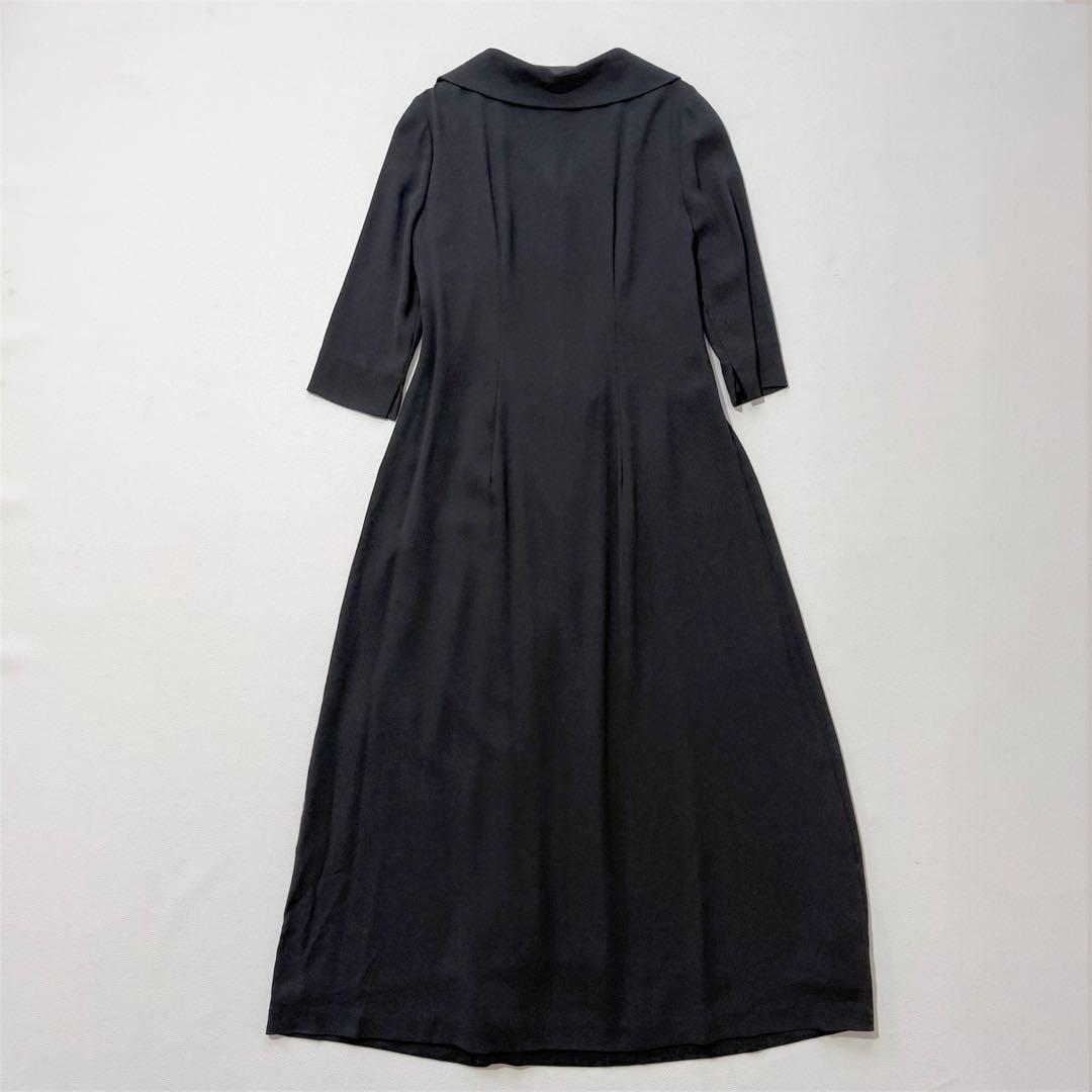 【Sybilla シビラ】ロングワンピース ブラック フレア 日本製　ボタン