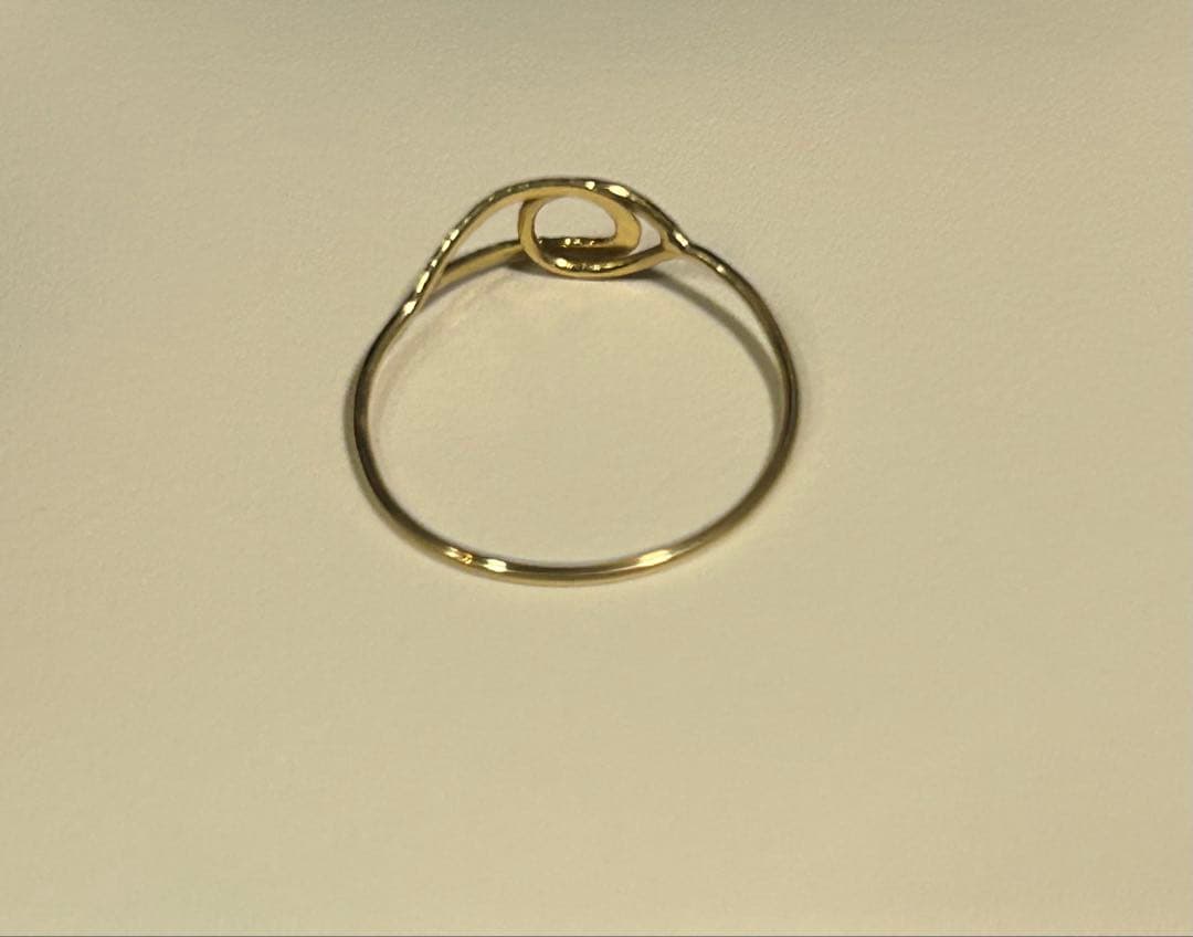 K18リング　華奢リング