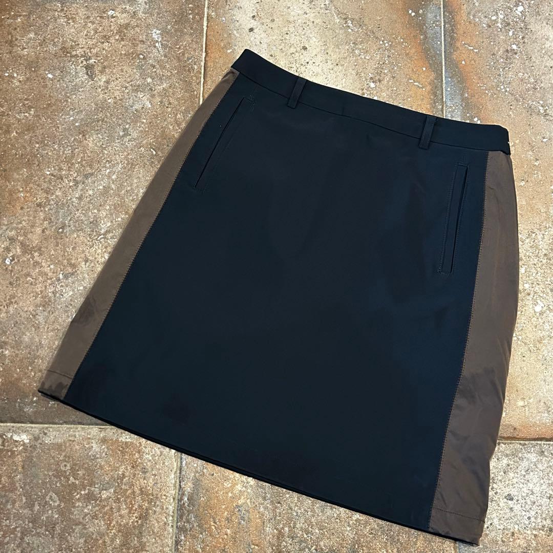 LANVIN SPORT スカート 薄手　ネイビー系　サイズ38