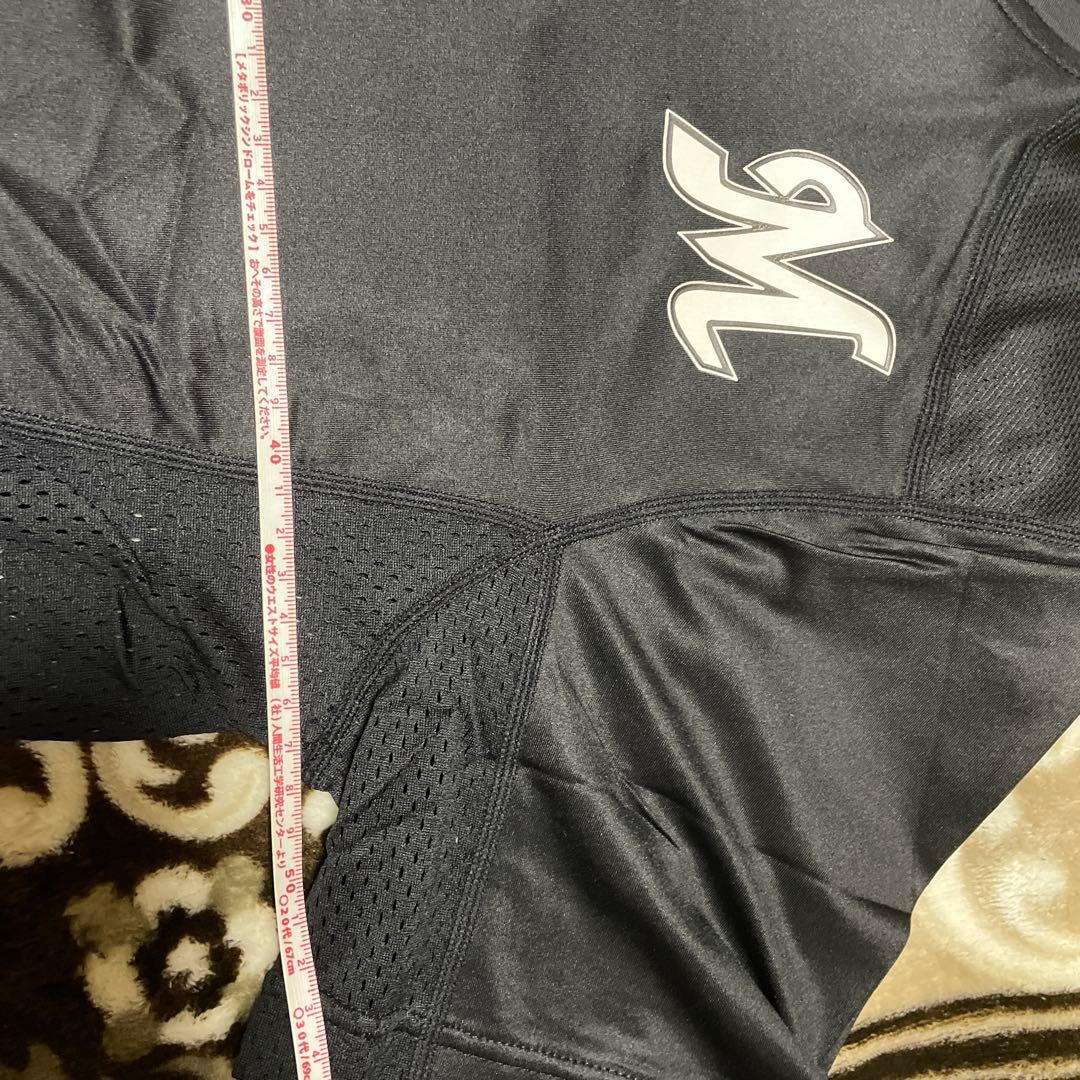 Nike 黒 ベースボールシャツ　プロ野球ロゴ入り