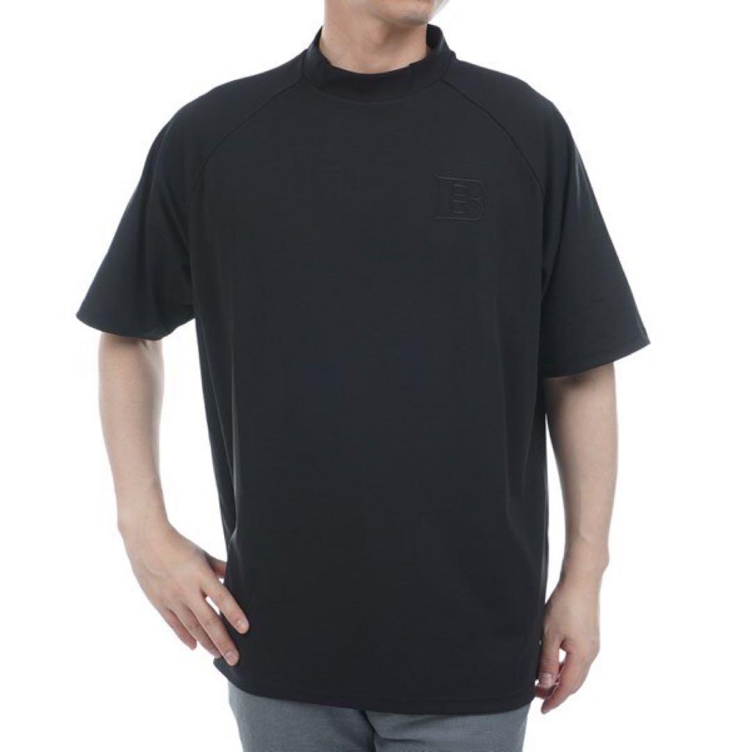 ［新品未使用］BRIEFING 黒 ラウンドモックネック半袖シャツ