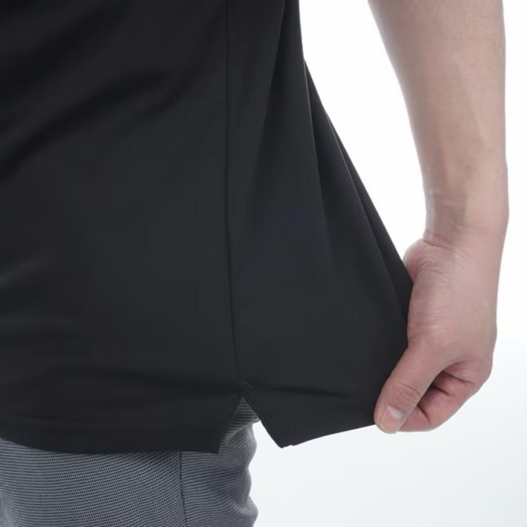 ［新品未使用］BRIEFING 黒 ラウンドモックネック半袖シャツ