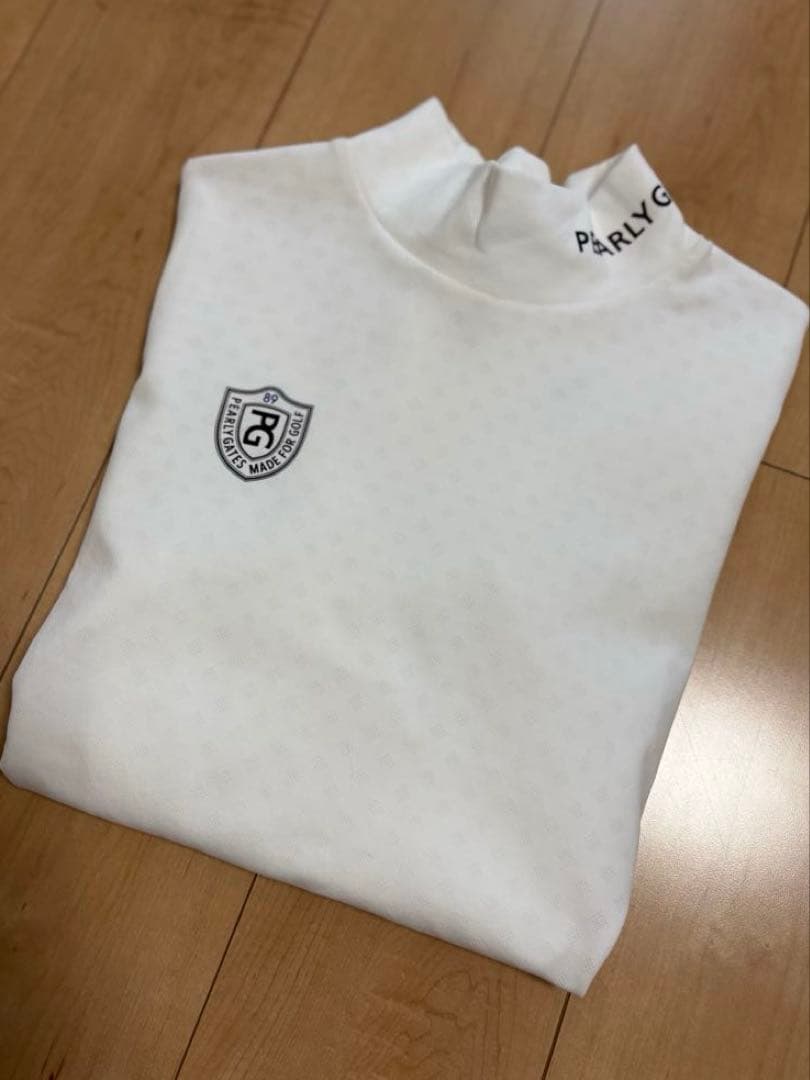 パーリーゲイツ　モックネック　ストレッチ長袖シャツ　サイズ5