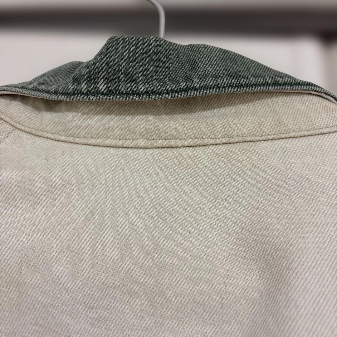 80s USA製 L.L.Bean デニム ハンティングジャケット　アイボリー