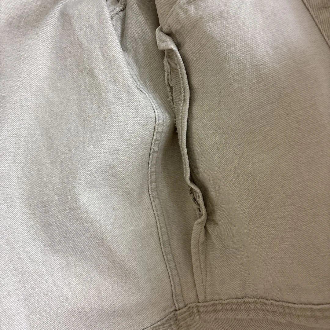 80s USA製 L.L.Bean デニム ハンティングジャケット　アイボリー