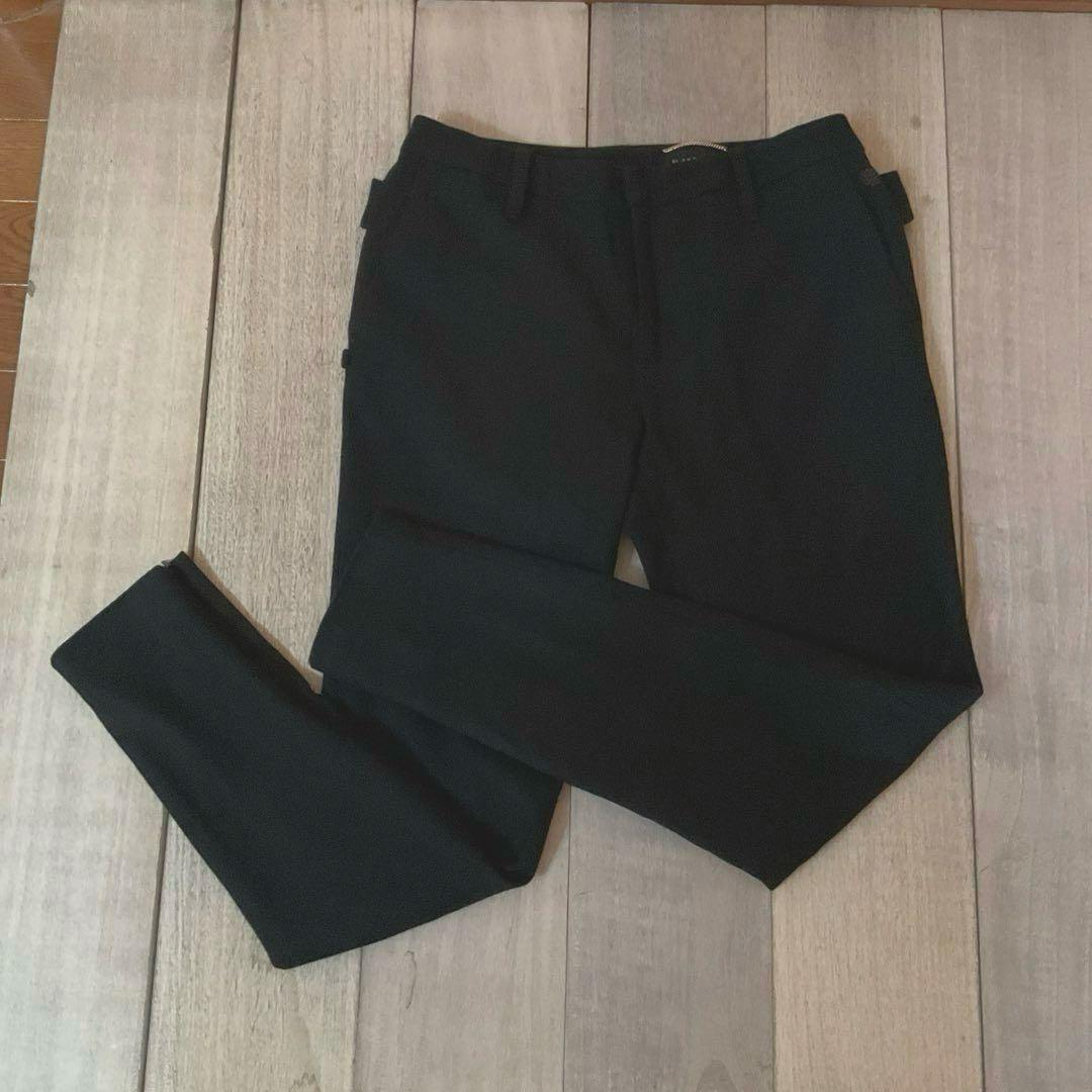 美品st ANDREWSスタッズ装飾ループスリムフィット ストレッチパンツL