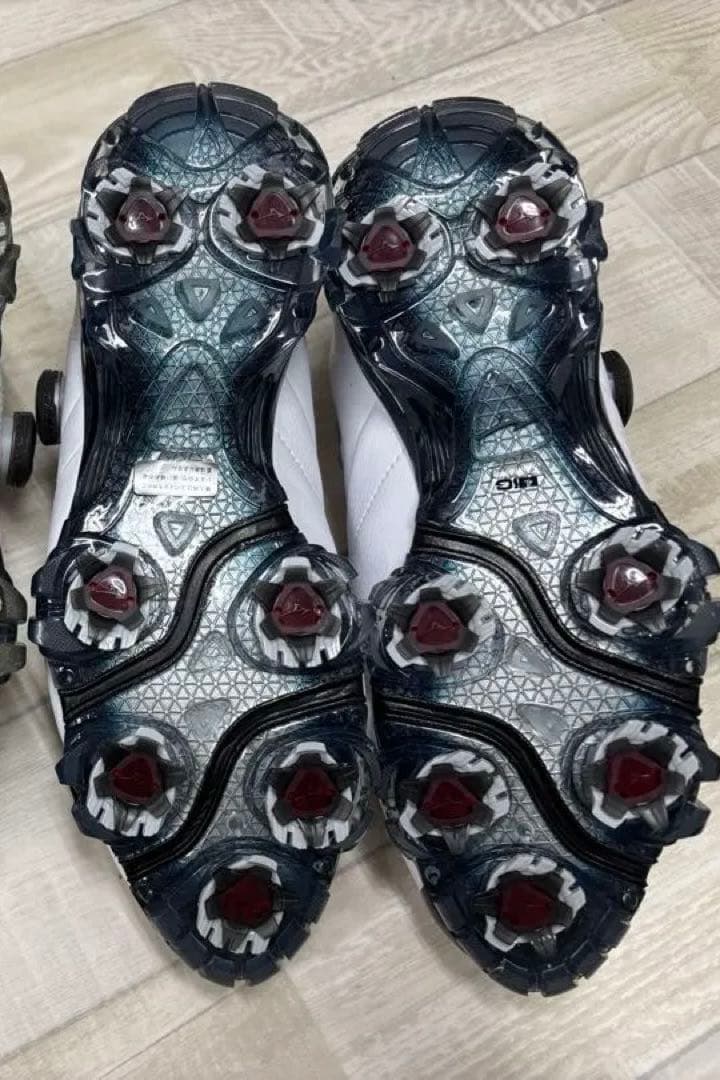 【未使用品】Mizuno ゴルフシューズ　ホワイト/ブルー