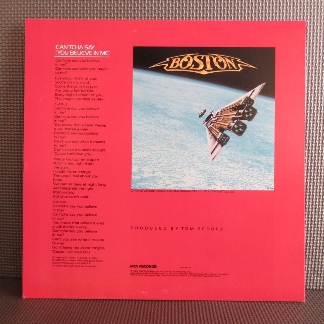 ★BOSTON / CAN'TCHA SAY★ボストン◇Promo 12\"