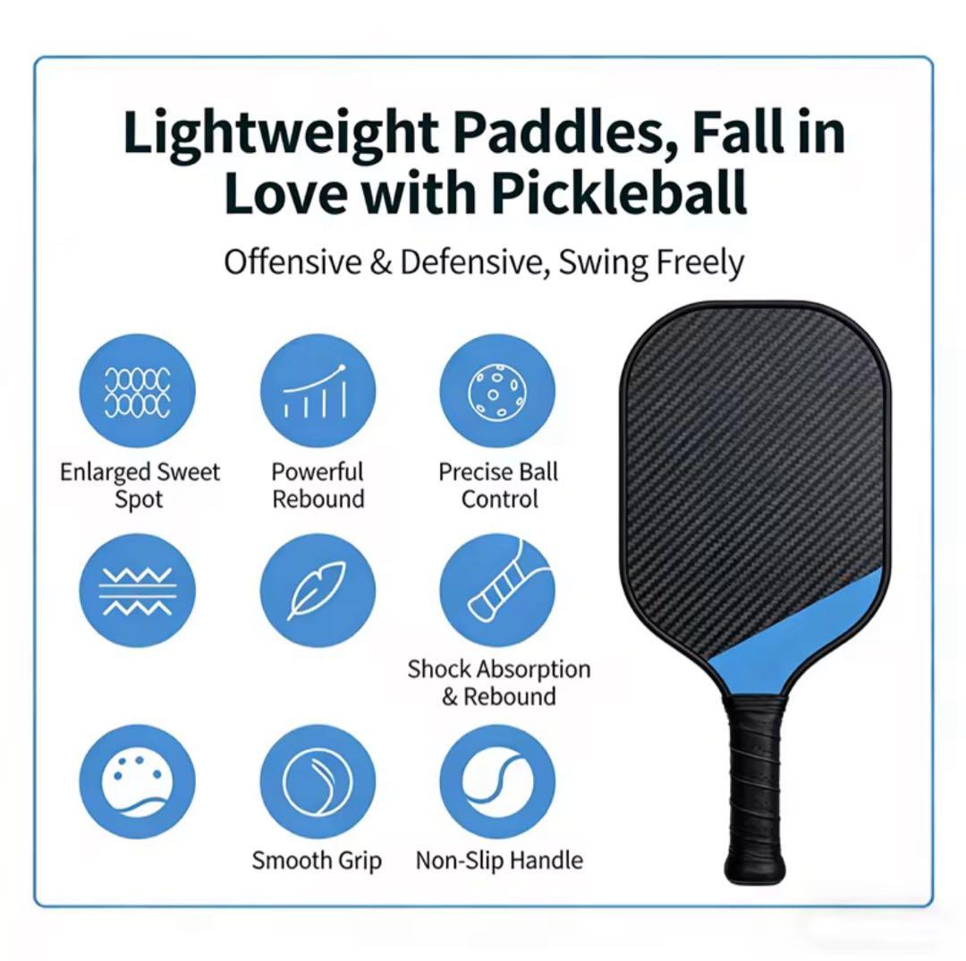 新品未使用　USAPA認定　ピクルボール　パドル　4本セット