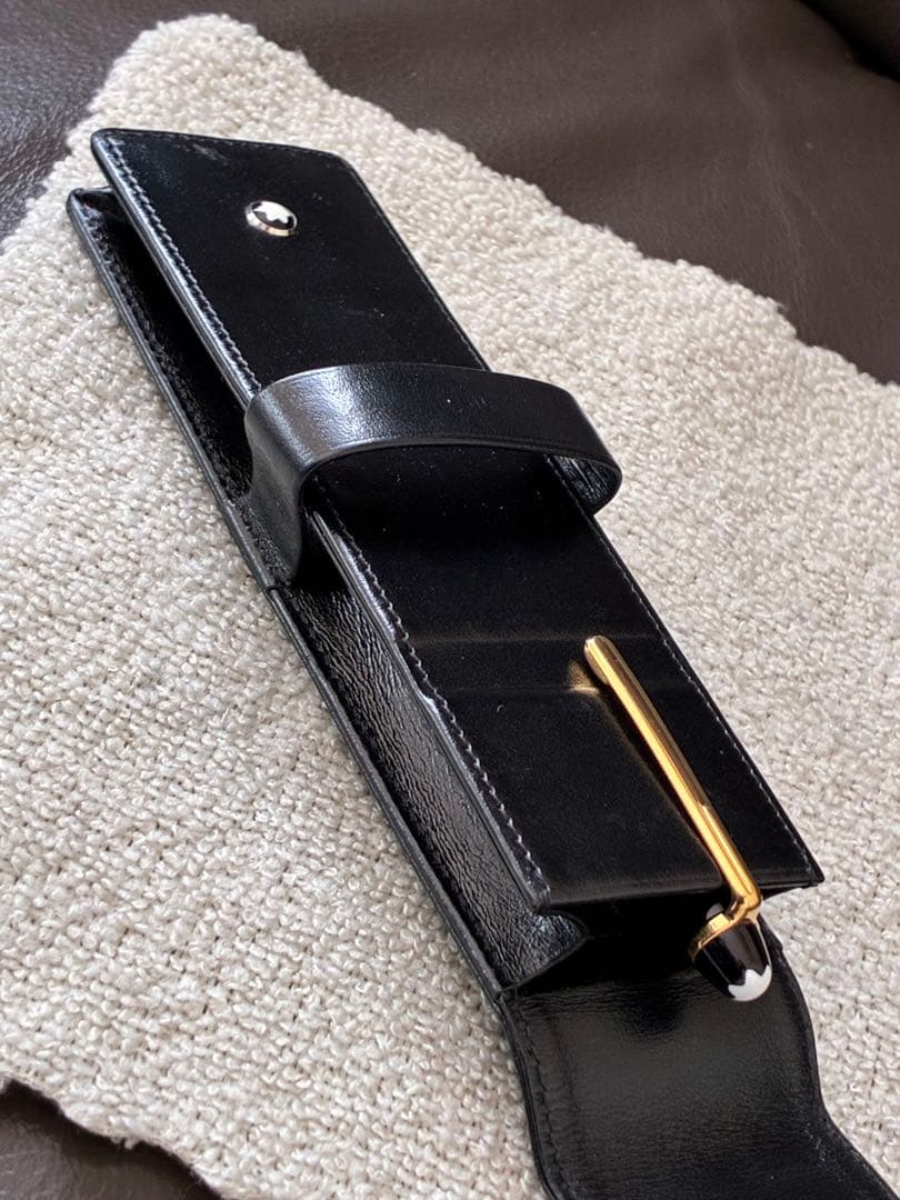 ◾️モンブラン◾️美品164 ボールペン＆シエナペンケース2本差◾️新品リフィル付属◾️