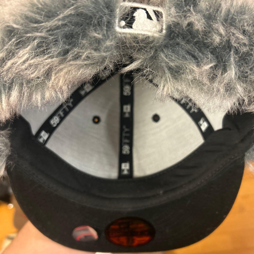 New Era LAファー付きキャップ 7 3/8