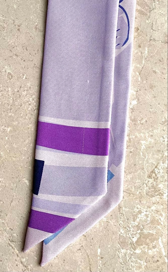 HERMES ツイリー　紫系