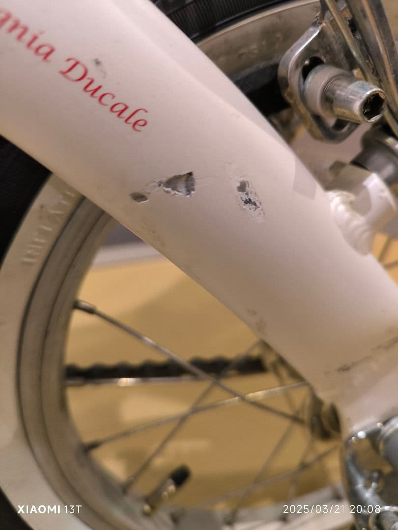 [3日間限定値下げ中]【美品】FIAT 折り畳み自転車 AL-FDB140 白