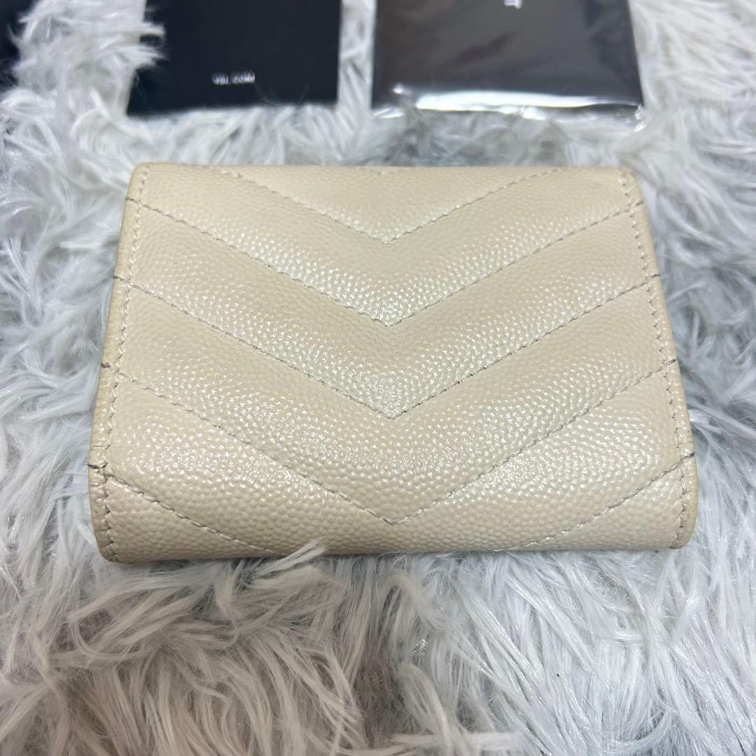 SAINT LAURENT アイボリー キーケース