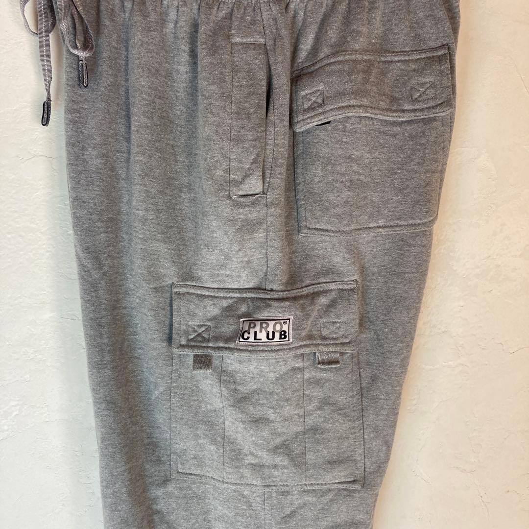 Proclub プロクラブ　スウェットカーゴパンツ　グレー　XL バギーパンツ