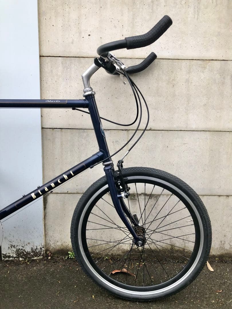 【美品・部品新品】ビアンキ　メルロー　7速　ミニベロ　CT490mm 整備済