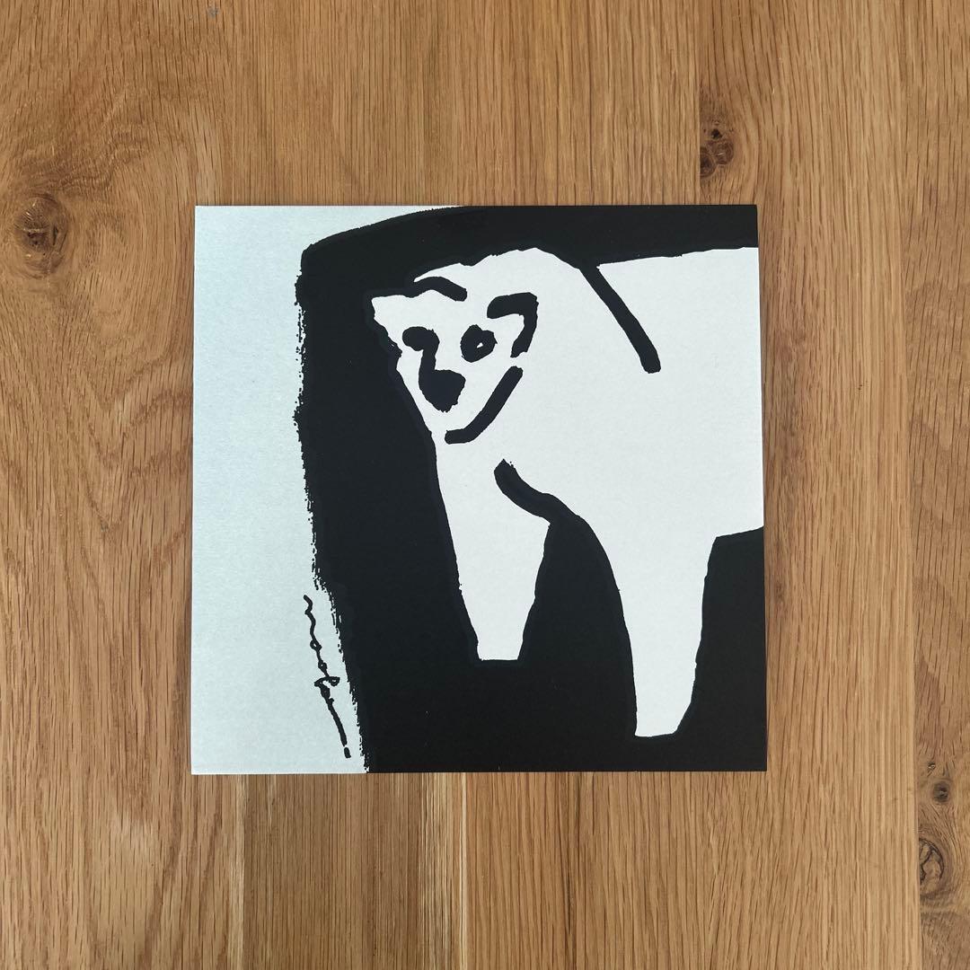 かじゅ　 バーズワーズ　リース　シルクスクリーン　ポスター