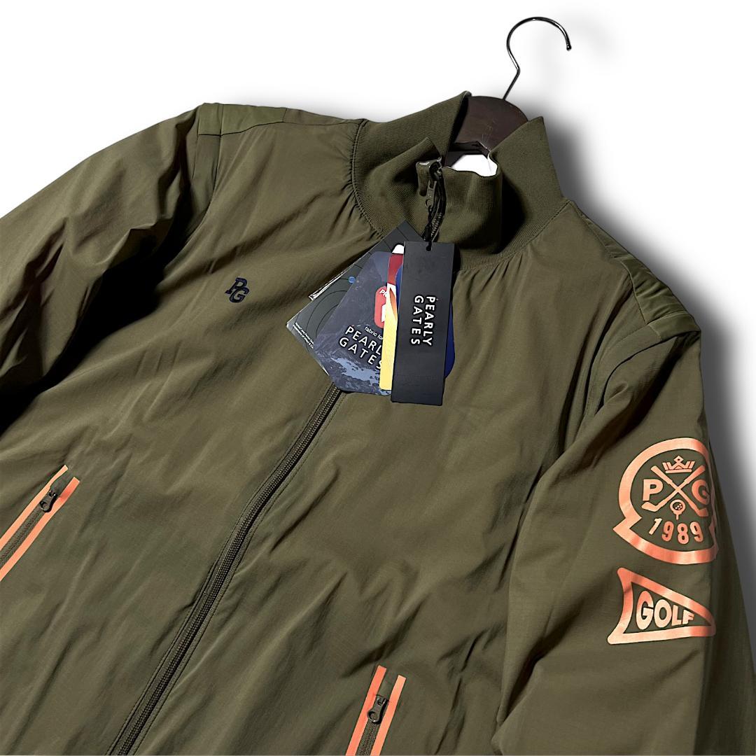 カーキ パーリーゲイツ 定5.7万 リバーシブル 4wayジャケット ベスト