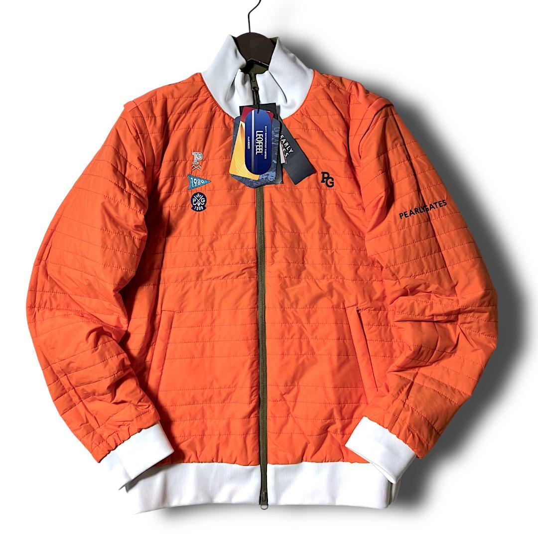 カーキ パーリーゲイツ 定5.7万 リバーシブル 4wayジャケット ベスト