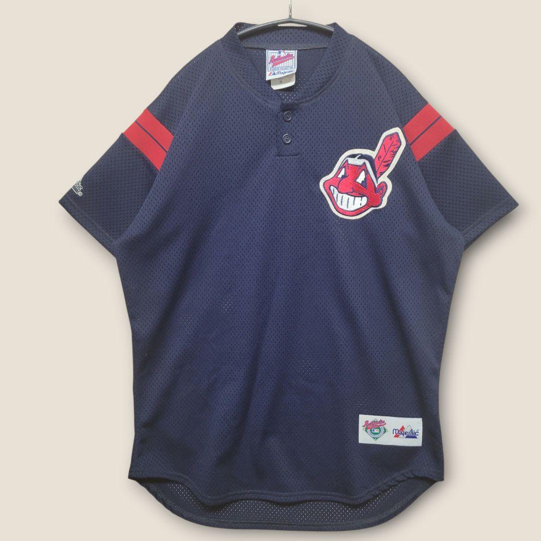 【MADE in USA】 インディアンズ ユニホーム メッシュ Msize
