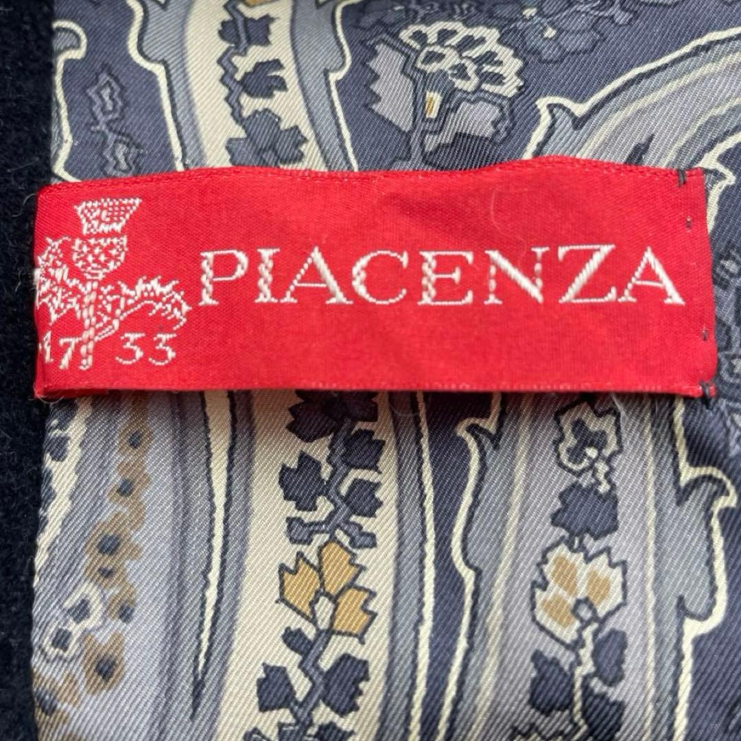 美品　piacenza × DELBA ペイズリー　カシミ裏地シルク　ポンチョ