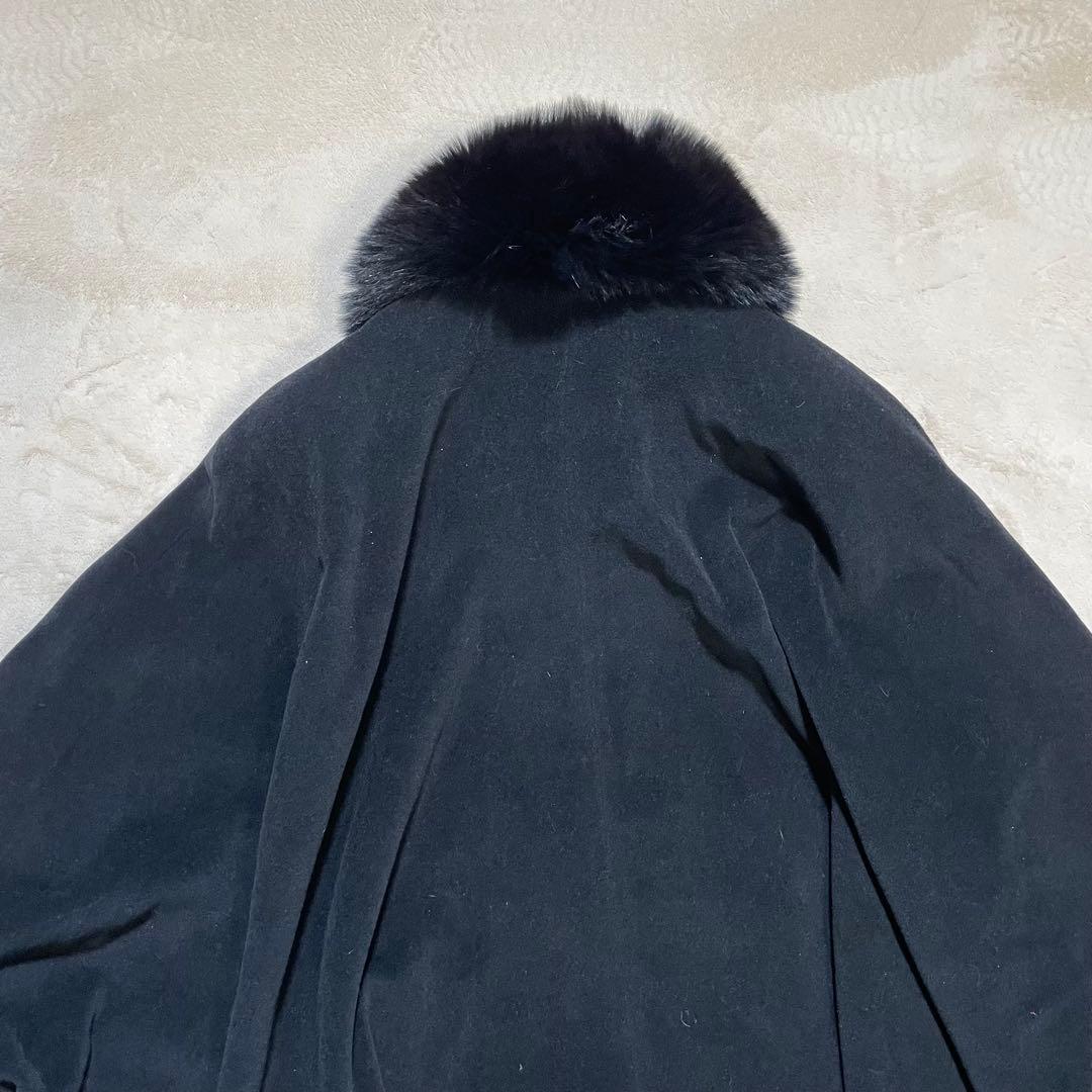 美品　piacenza × DELBA ペイズリー　カシミ裏地シルク　ポンチョ