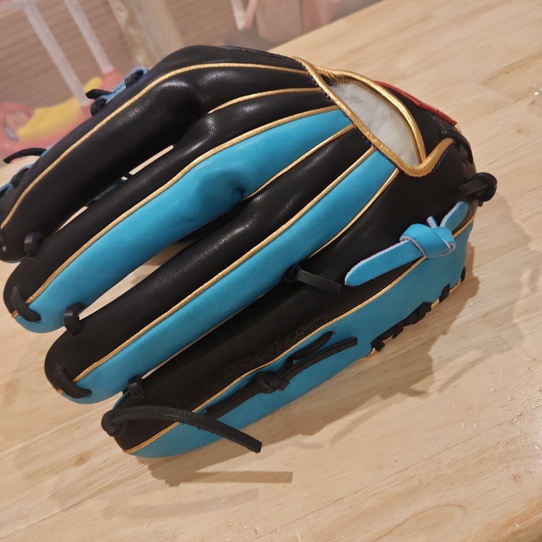 Rawlings オーダー 軟式グローブ 黒/青