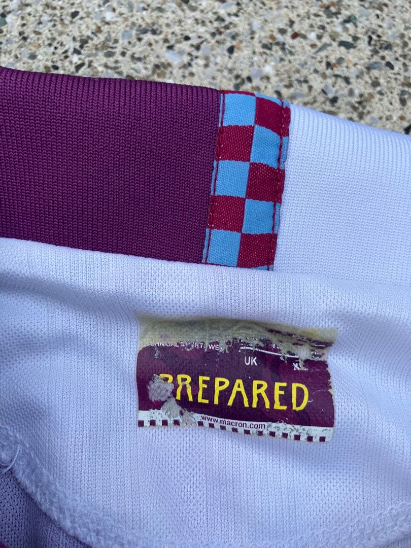 【超希少 美品】macron xアストンヴィラ アウェイユニフォーム 長袖 XL