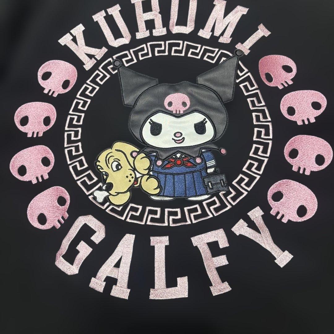 GALFY×KUROMI みんな大好きボンディングパーカー ブラック　中型犬