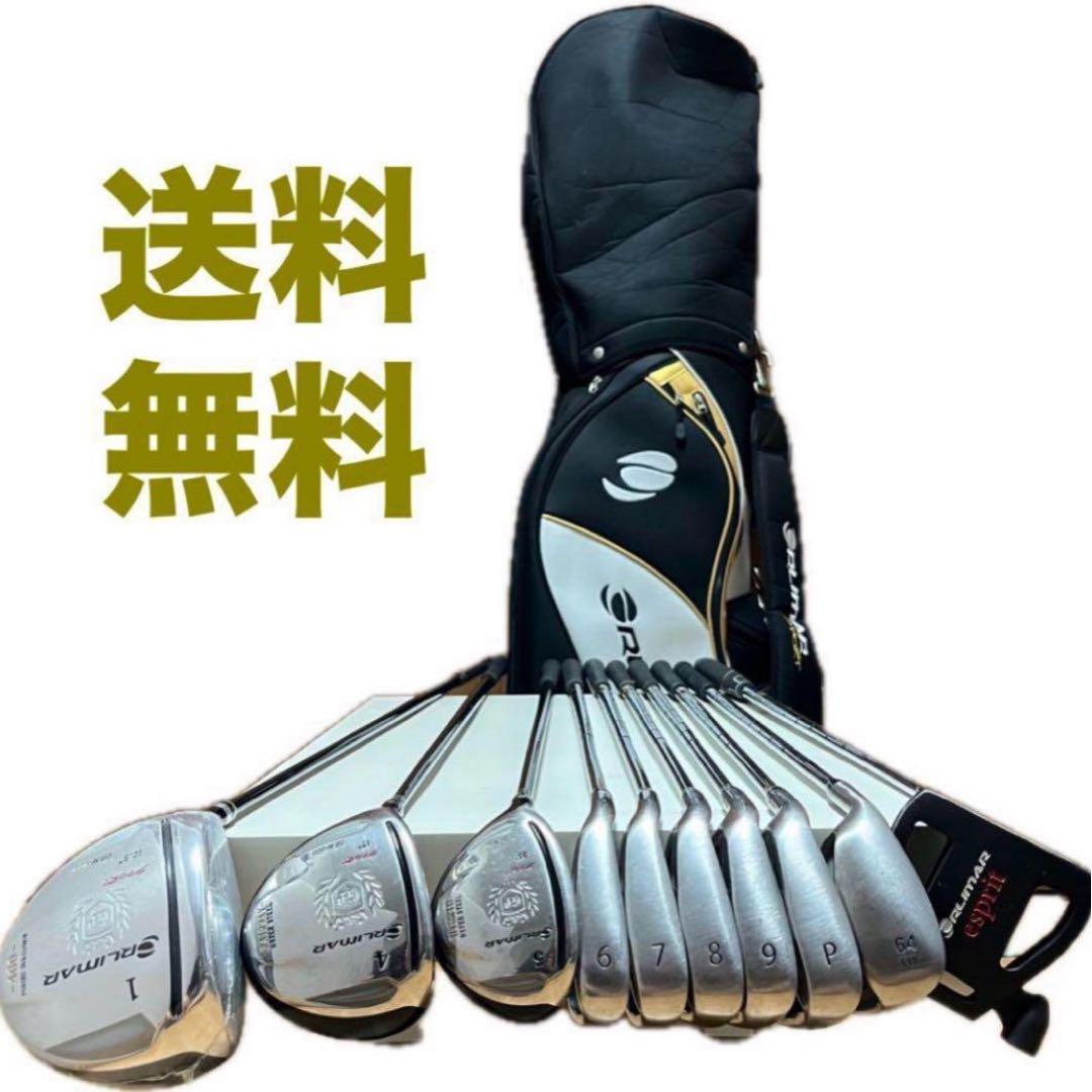 【ORLIMAR】♤レフティ♤ゴルフクラブ10本 フルセット キャディバッグ 男