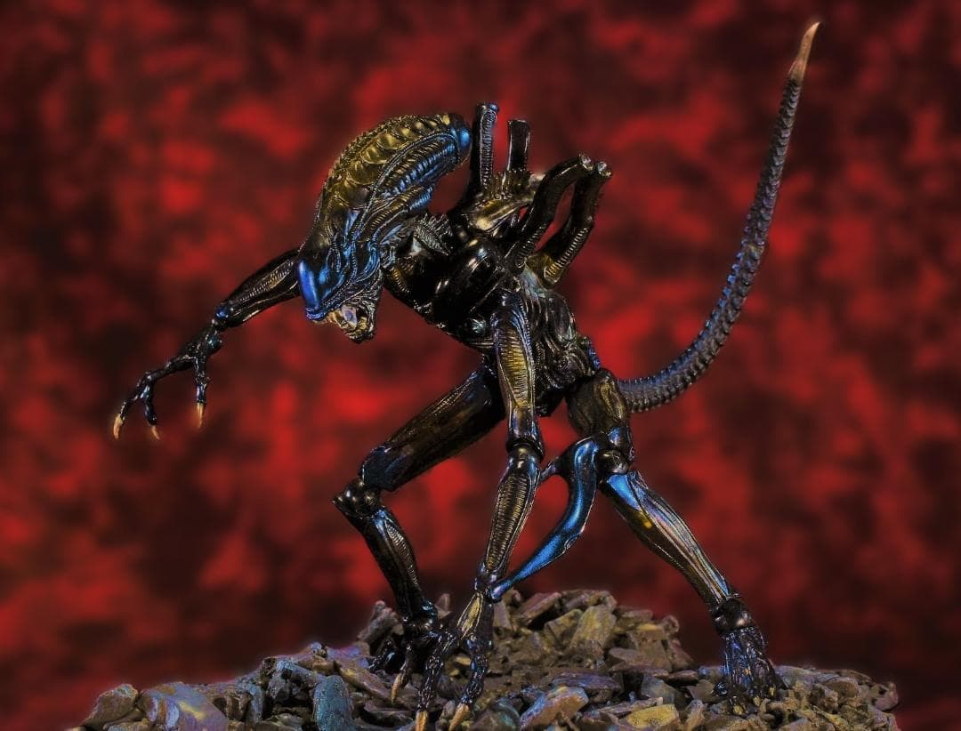 中古 リボルテック　エイリアンクィーン&ウォーリアー